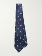 Polo Ralph Lauren - 8cm Embroidered Silk Tie