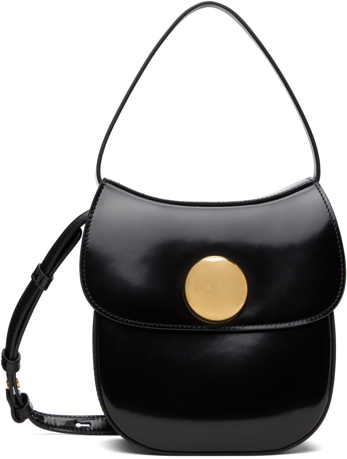 Marni Black Leather Butterfly Small Bag