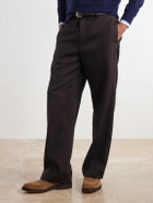 Manolo Blahnik - Newbury Suede Derby Shoes - Neutrals