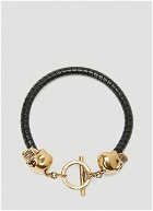 Alexander McQueen - T-Bar Skull Bracelet in Black