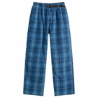 Gramicci Women's O.G Denim Plaid Pant in Indigo Checkered Plaid