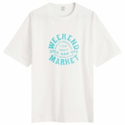 Ordinary Fits Men's Weekend Market Printed T-Shirt in Off-White