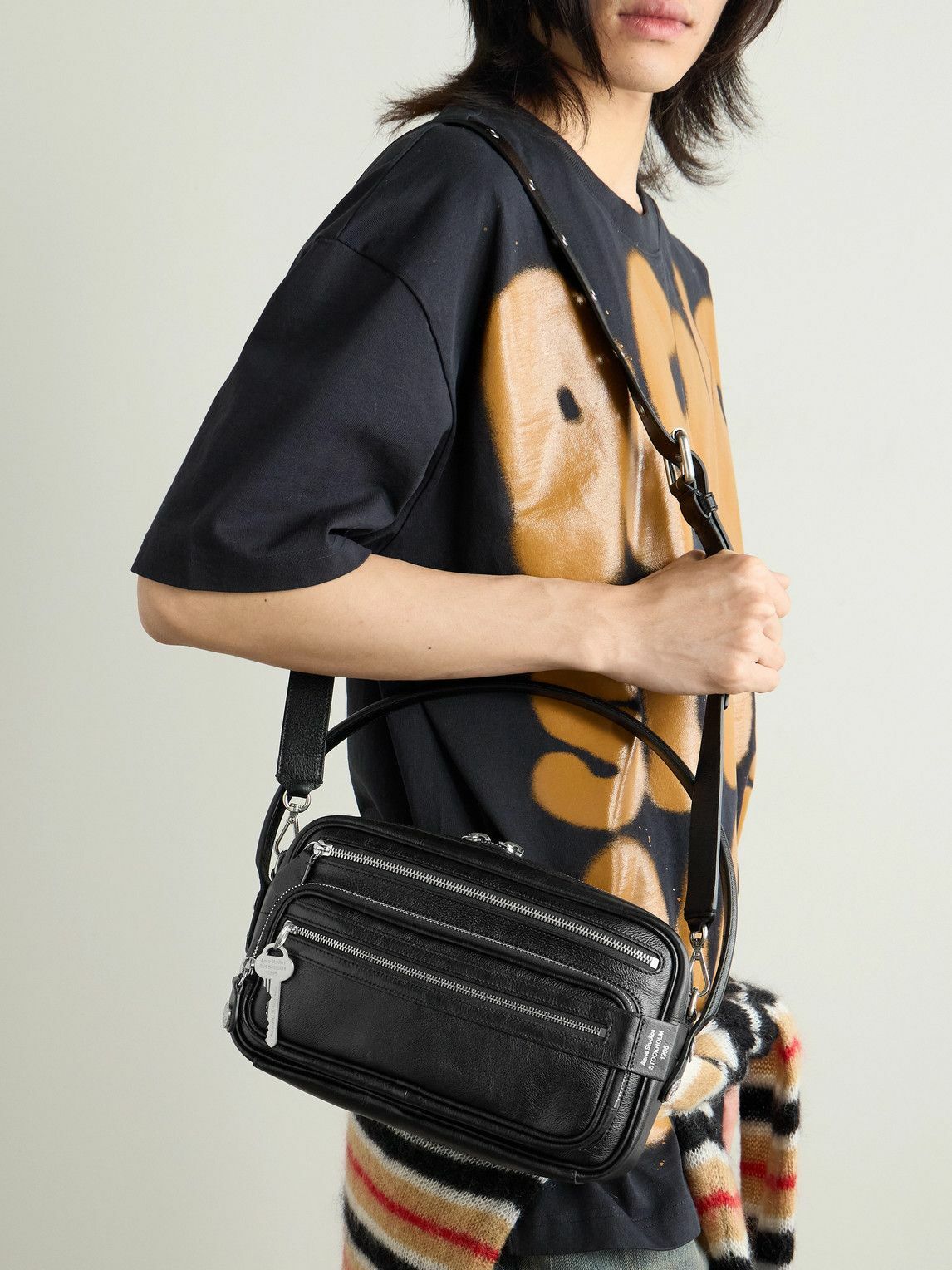 Acne Studios - Camero Small Textured-Leather Messenger Bag