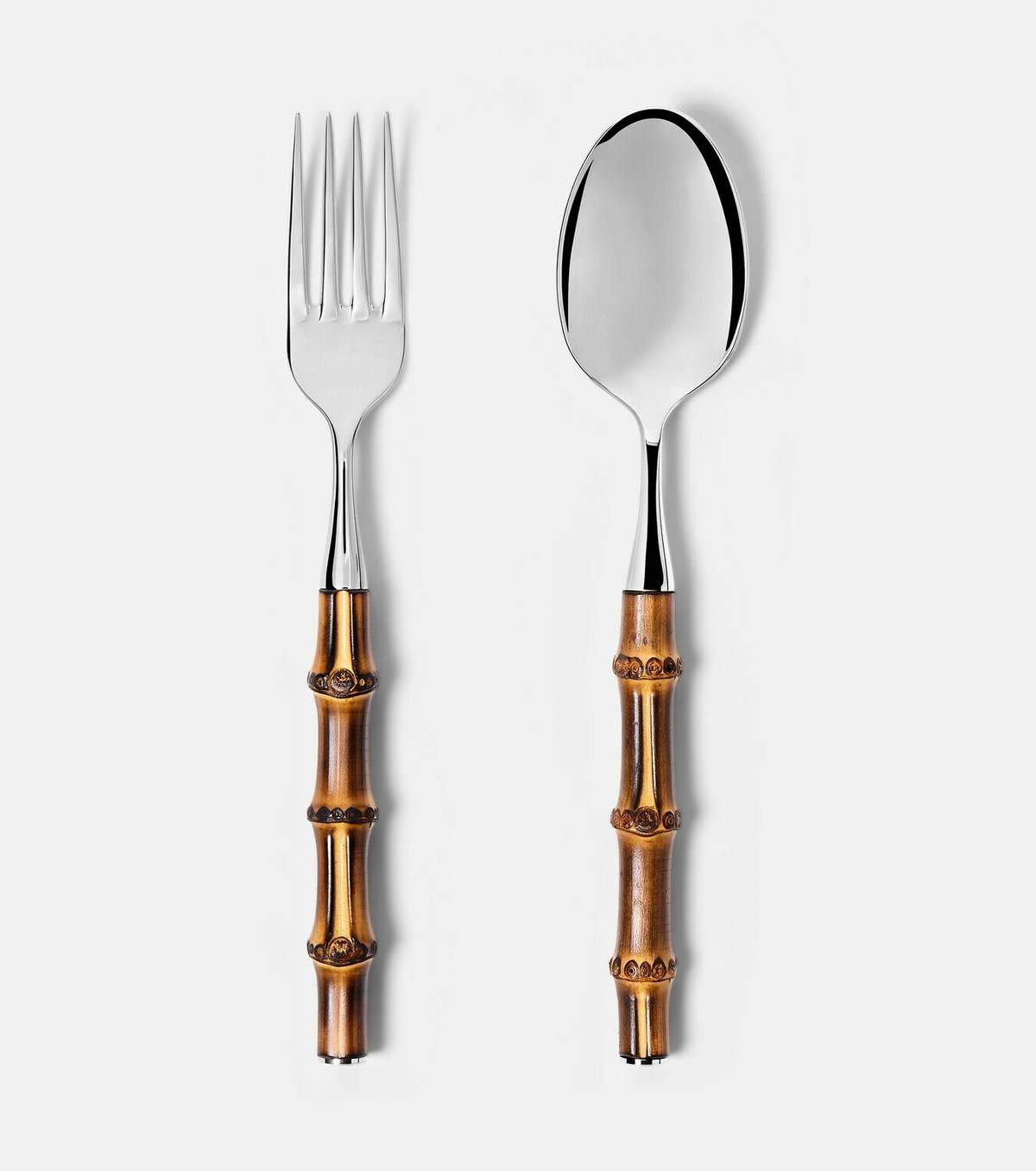 Gucci Bamboo stainless steel fork and spoon set