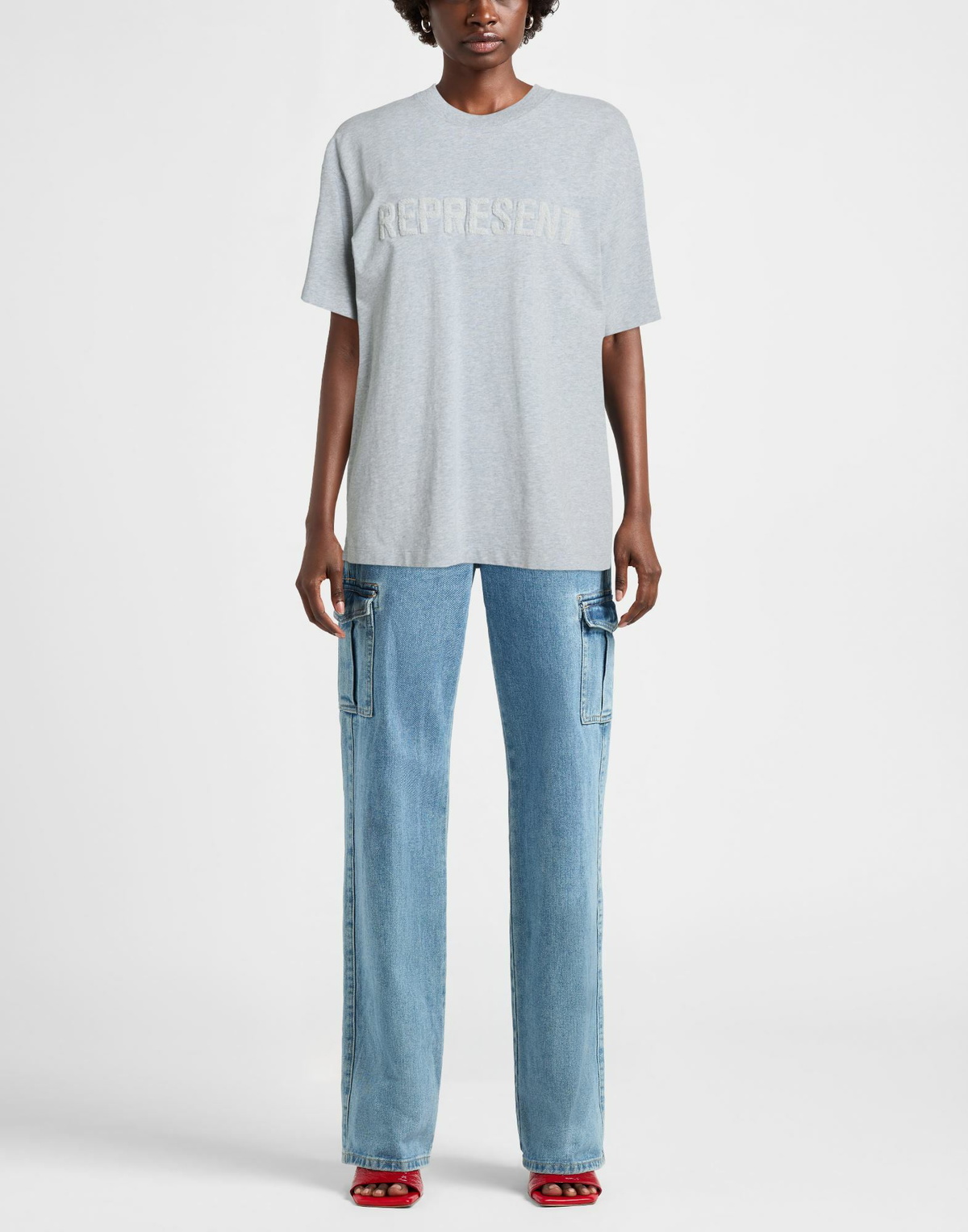 Represent Womens T-shirt in Grey