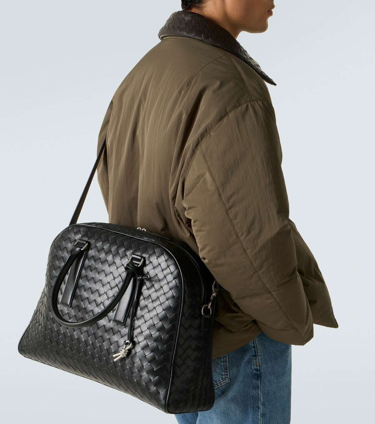 Bottega Veneta Getaway Intrecciato leather duffel bag