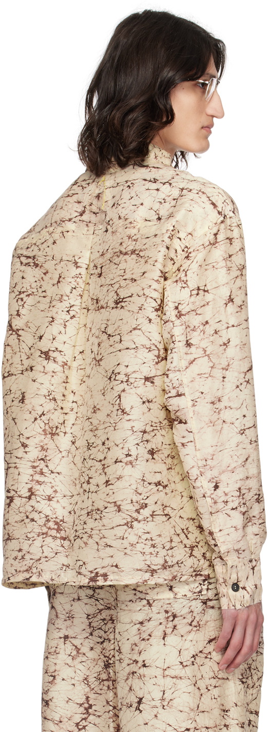 AIREI Beige Printed Shirt