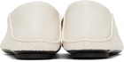 Bottega Veneta White Adamo Slippers