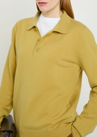 Extreme Cashmere N°223 Be For Cashmere-blend Polo Jumper - Yellow - One Size
