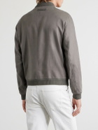 Zegna - Oasi Linen Bomber Jacket - Gray