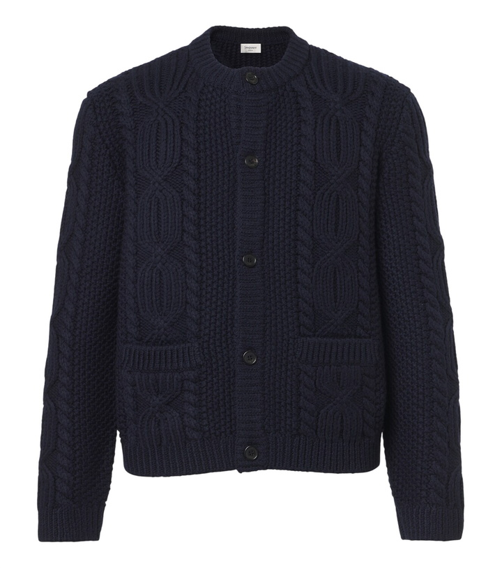 Photo: Saint Laurent Cable-knit wool cardigan