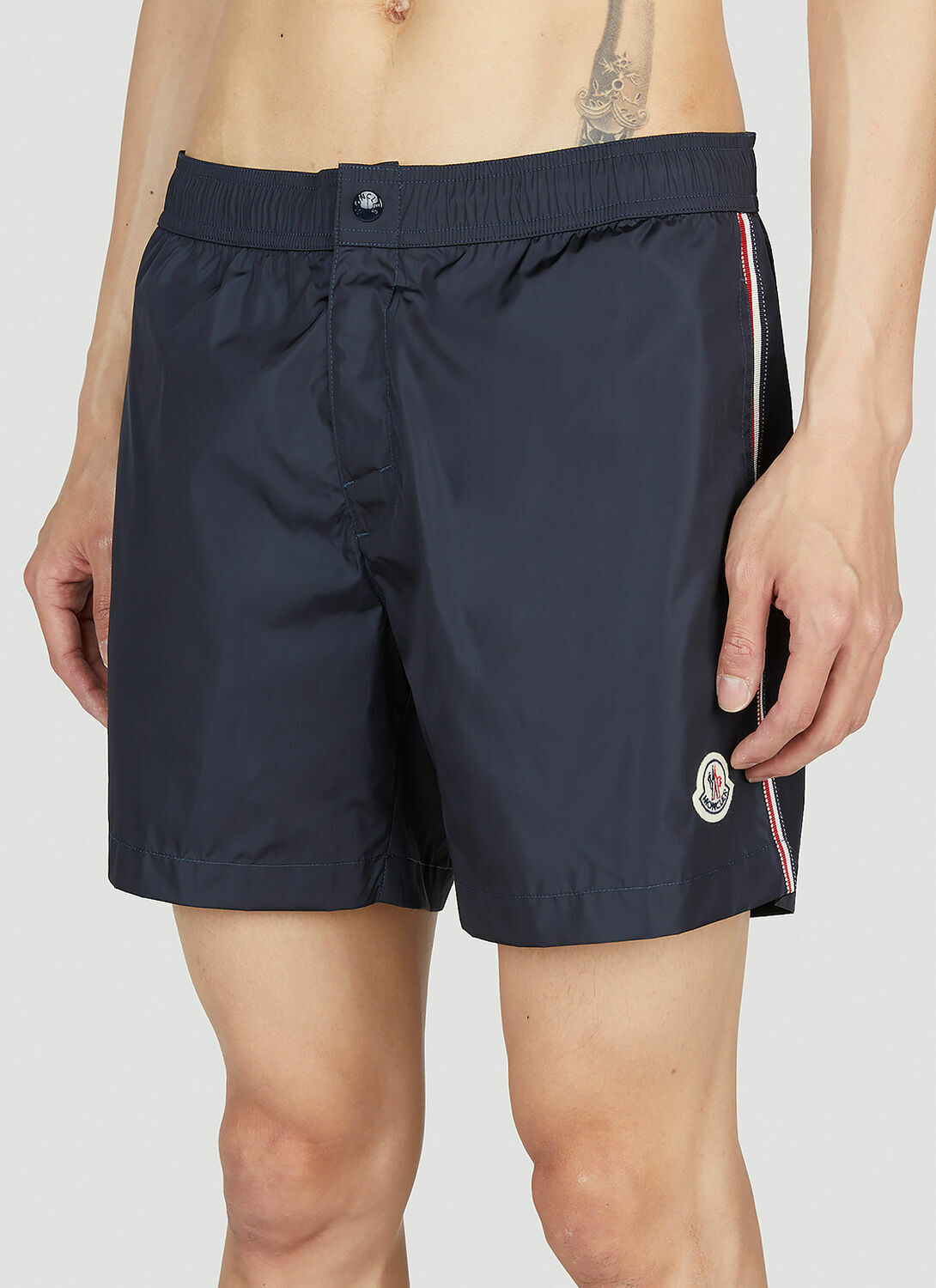 Moncler Striped Swim Shorts