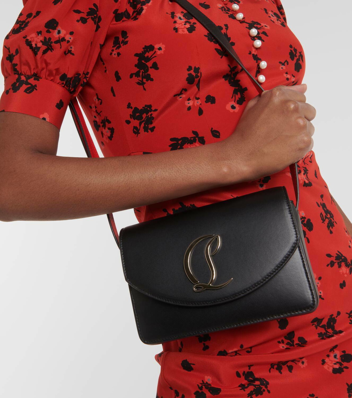 Christian Louboutin Loubi54 Small leather crossbody bag Christian 