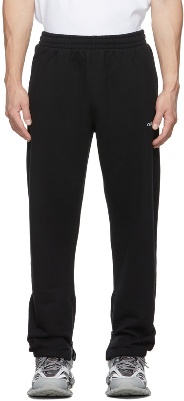 Photo: Off-White Black Arrow Zip Sweatpants