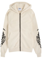 Warren Lotas Serenity Reaper Hooded Cotton Sweatshirt Natural