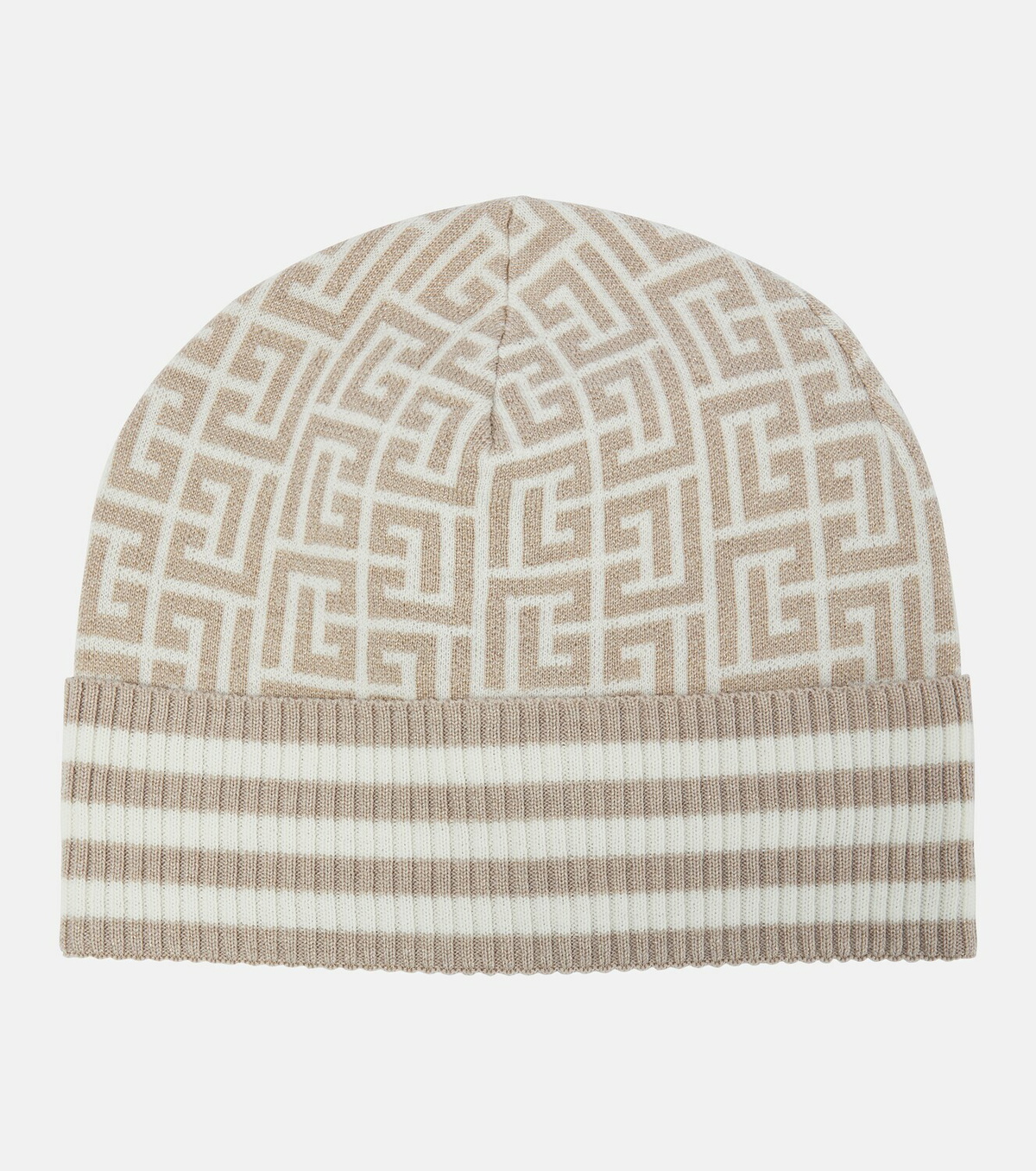 Balmain - Monogram wool-blend beanie Balmain