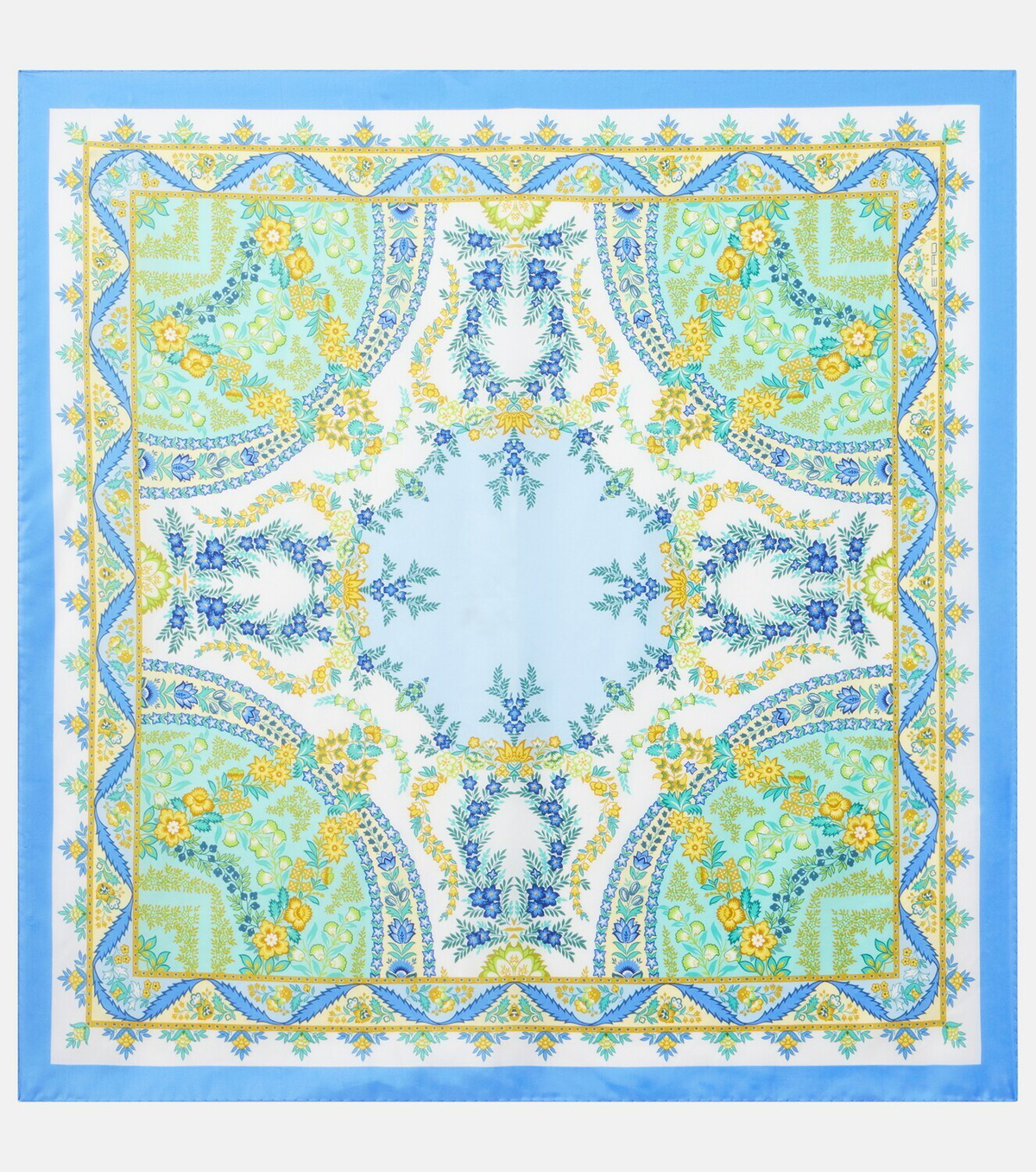 Etro Floral silk twill scarf