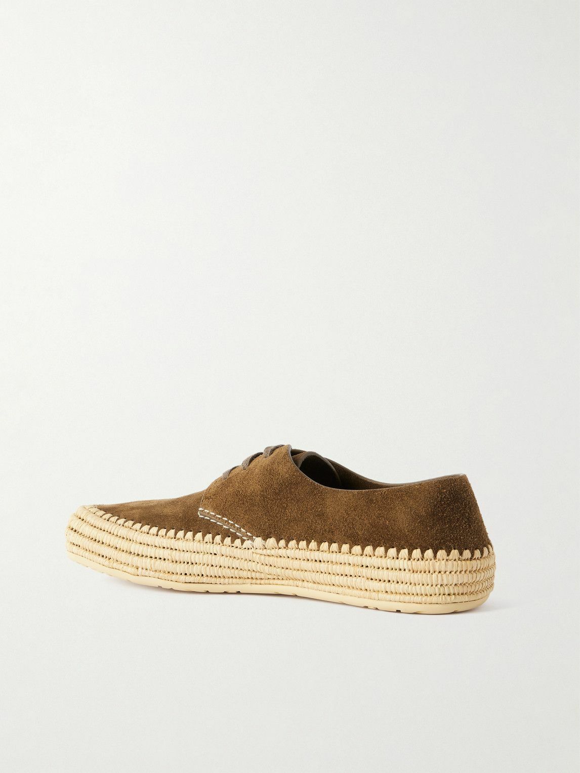 LOEWE - Rio Suede Espadrilles - Brown