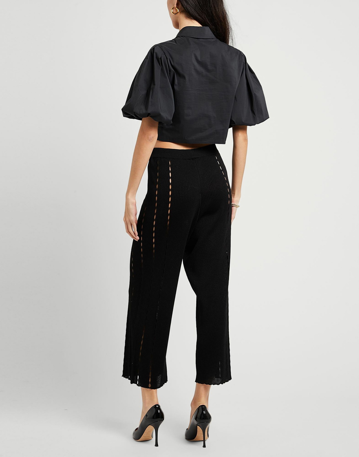 Manila Grace Womens Pants in Black
