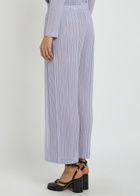 Pleats Please Issey Miyake Pleated Wide-leg Woven Trousers Light Purple