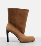 Balenciaga Fargo 80 suede ankle boots