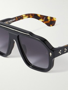 Jacques Marie Mage - Octavian Aviator-Style Acetate and Silver-Tone Sunglasses