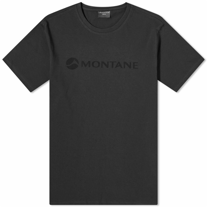 Photo: Montane Men's Mono Logo T-Shirt in Midnight Grey
