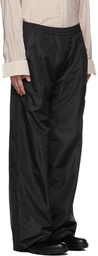 Y/Project Black Taffeta Wide-Leg Trousers