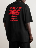 VETEMENTS - Oversized Cotton-Jersey T-Shirt - Black