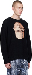 Doublet Black Jacquard Sweater