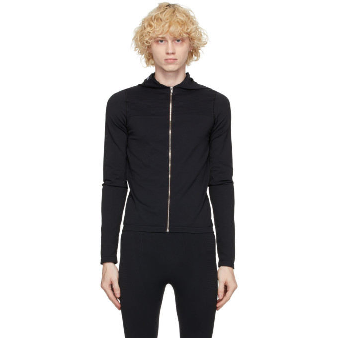 Photo: Rick Owens Black Performa Zip-Up Hoodie