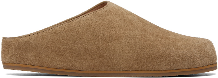 Photo: Studio Nicholson Beige Wearing Nabuk Clog Flats