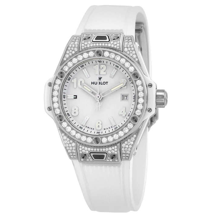 Photo: Hublot Big Bang Automatic Diamond White Dial Ladies Watch 485.SE.2010.RW.1604