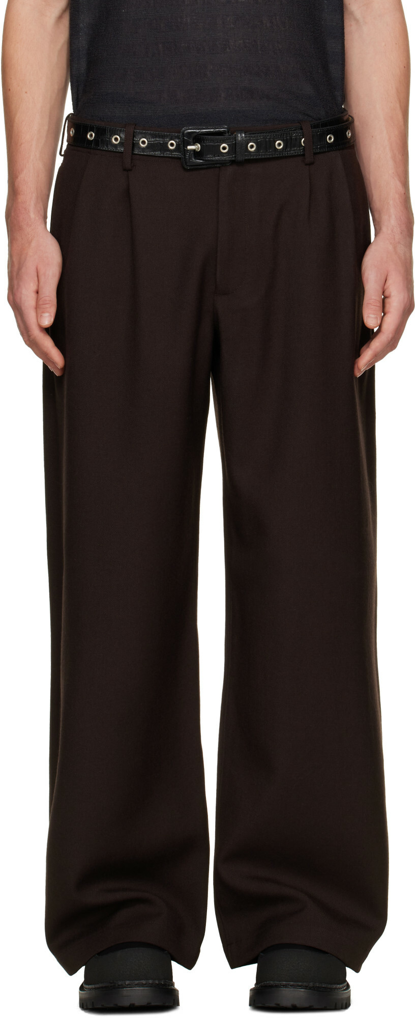 OUR LEGACY Brown Bridge Chino Trousers