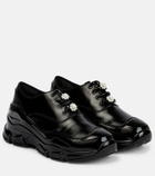 Simone Rocha - Low Trek leather Derby shoes