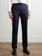 Kingsman - Tapered Wool-Flannel Suit Trousers - Blue