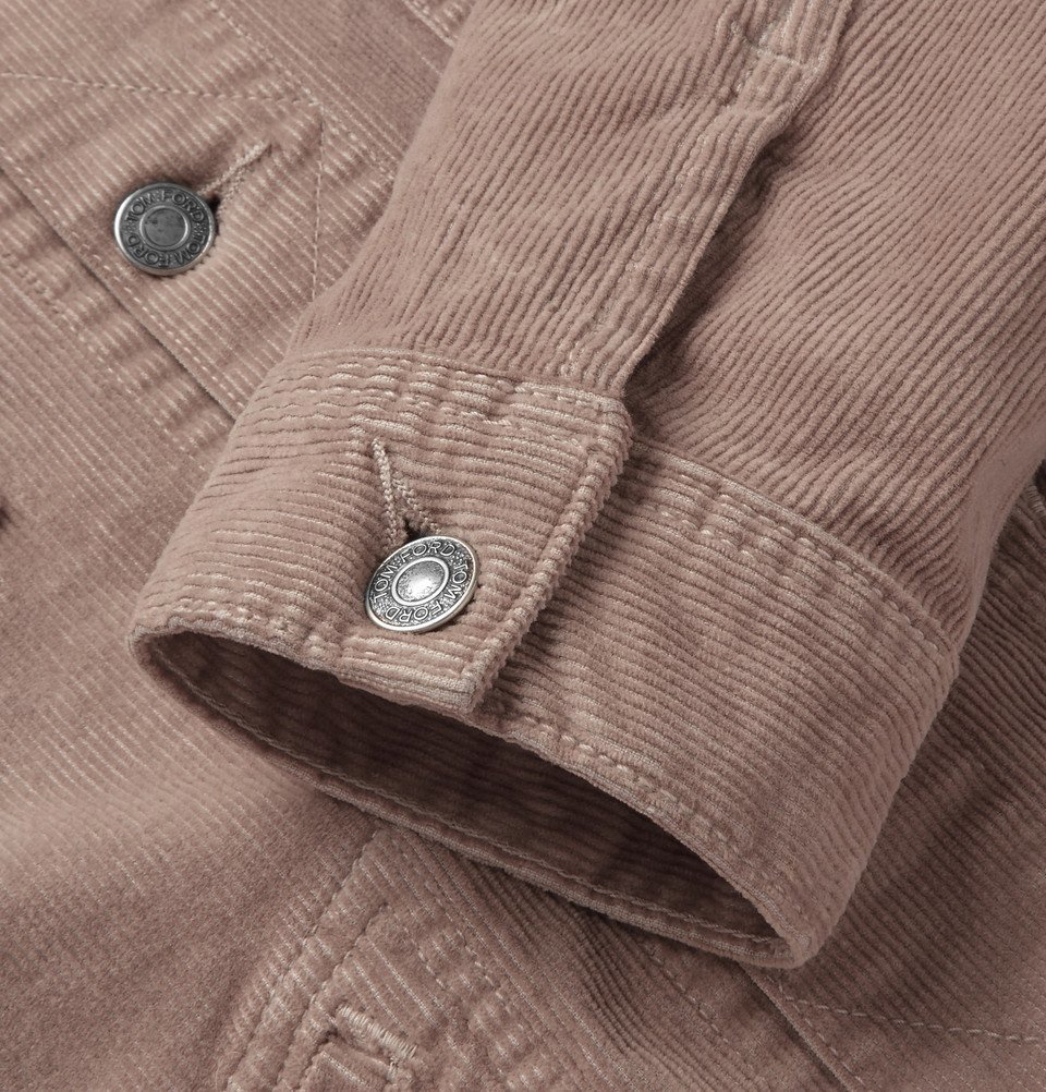 Stretch Cotton Corduroy Shirt Jacket