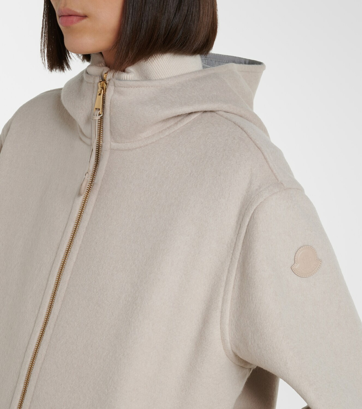 Moncler Hemiptere wool and cashmere jacket