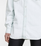 Golden Goose - Embellished cotton chambray shirt