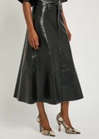 Citizens OF Humanity Cassia Leather Midi Skirt Black