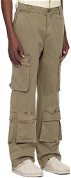 Represent Brown Baggy Cargo Pants