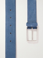 ANDERSON'S - 3.5cm Suede Belt - Blue