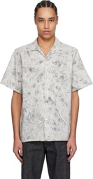 Taiga Takahashi Gray Lot. 114 Italian Collar Shirt