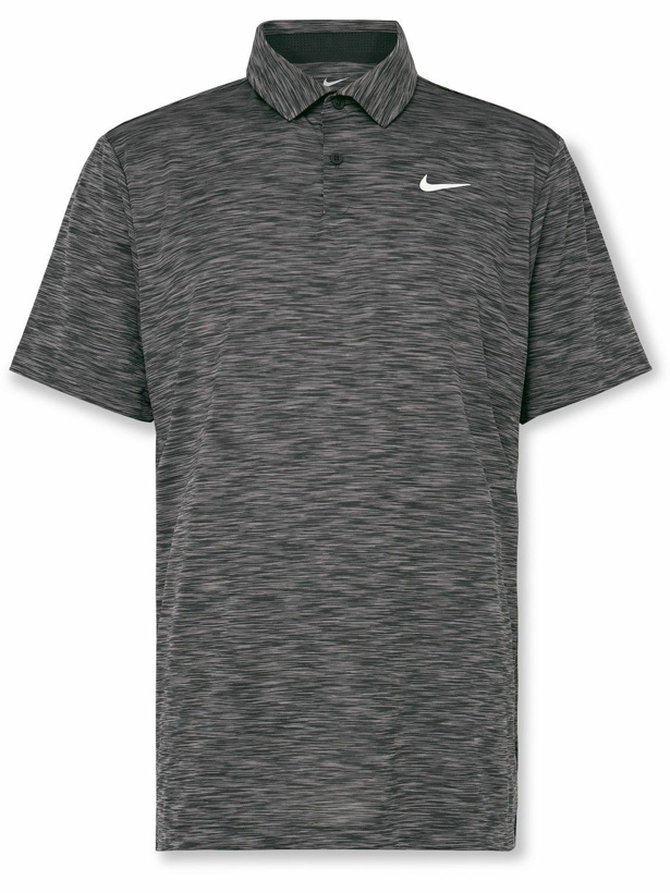 Photo: Nike Golf - Tour Space-Dyed Dri-FIT Golf Polo Shirt - Gray