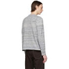 Sunnei Beige and Blue Cotton Sweater