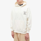 Drole de Monsieur Men's Drôle de Monsieur Floral Logo Hoodie in Cream