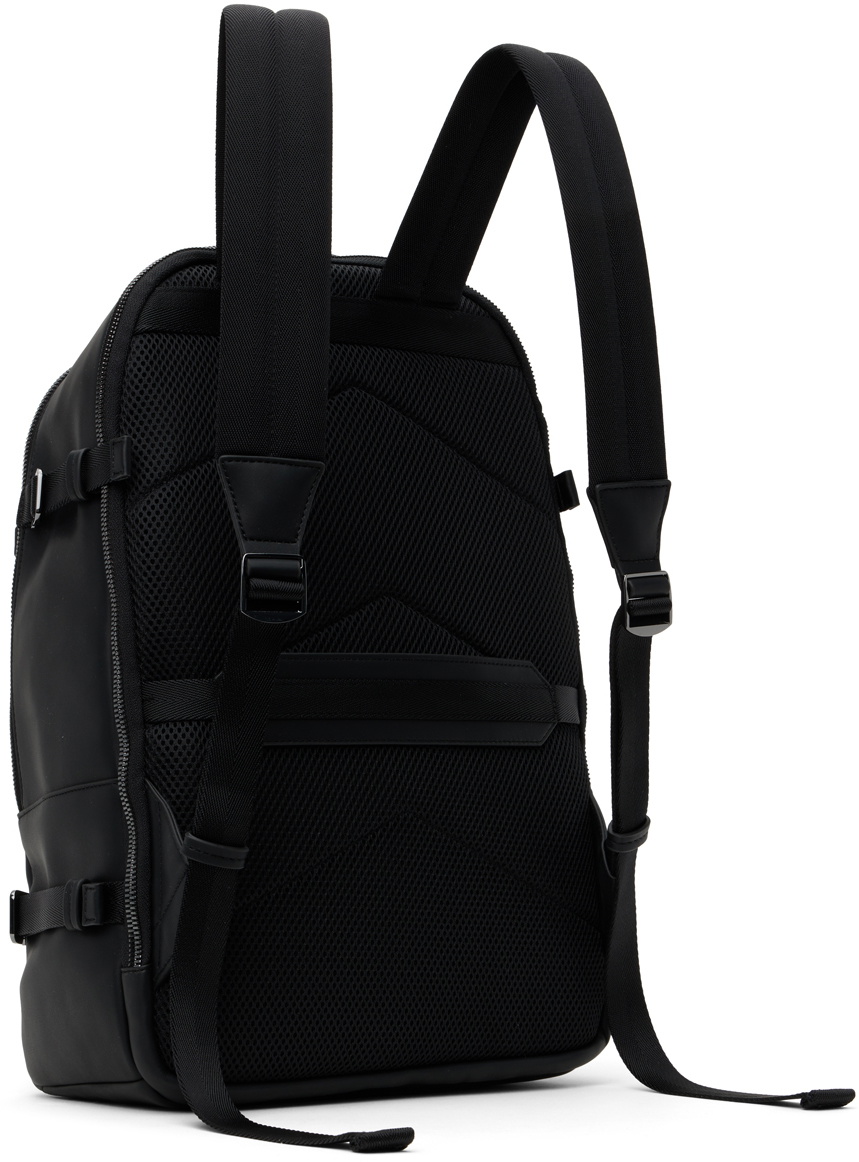 Hugo Black Faux-Leather Backpack Hugo Boss