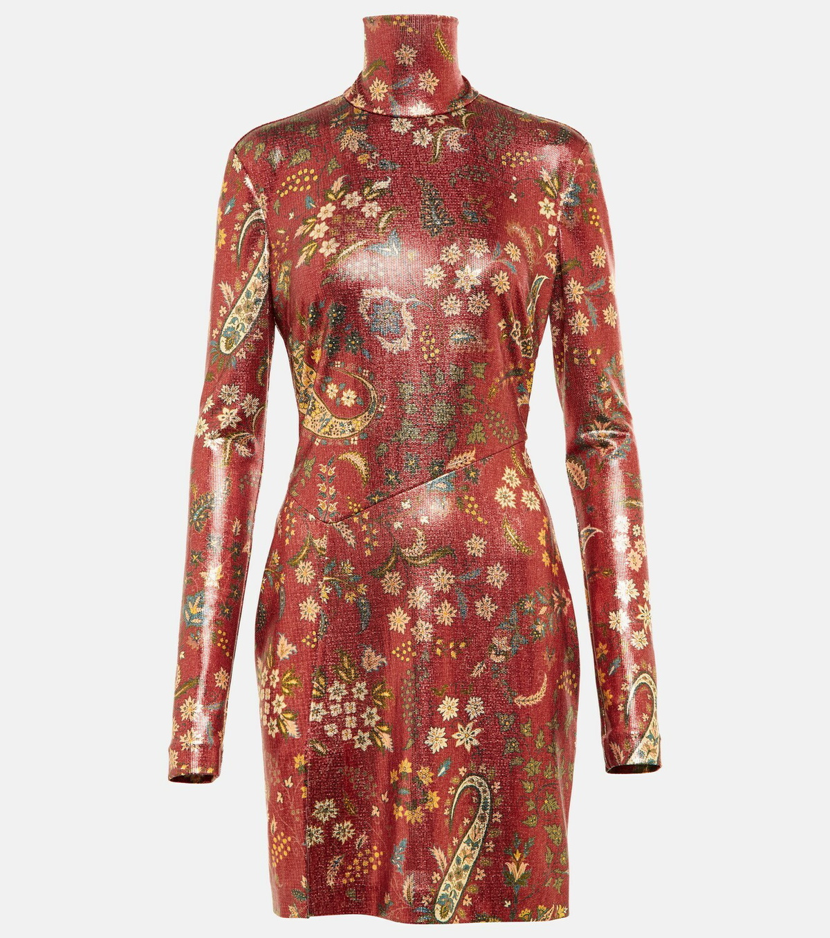 Etro - Paisley high neck minidress Etro