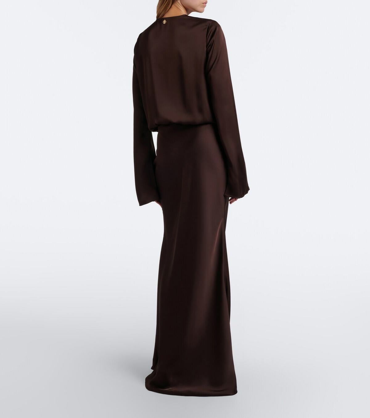 Bananhot Nema satin maxi dress