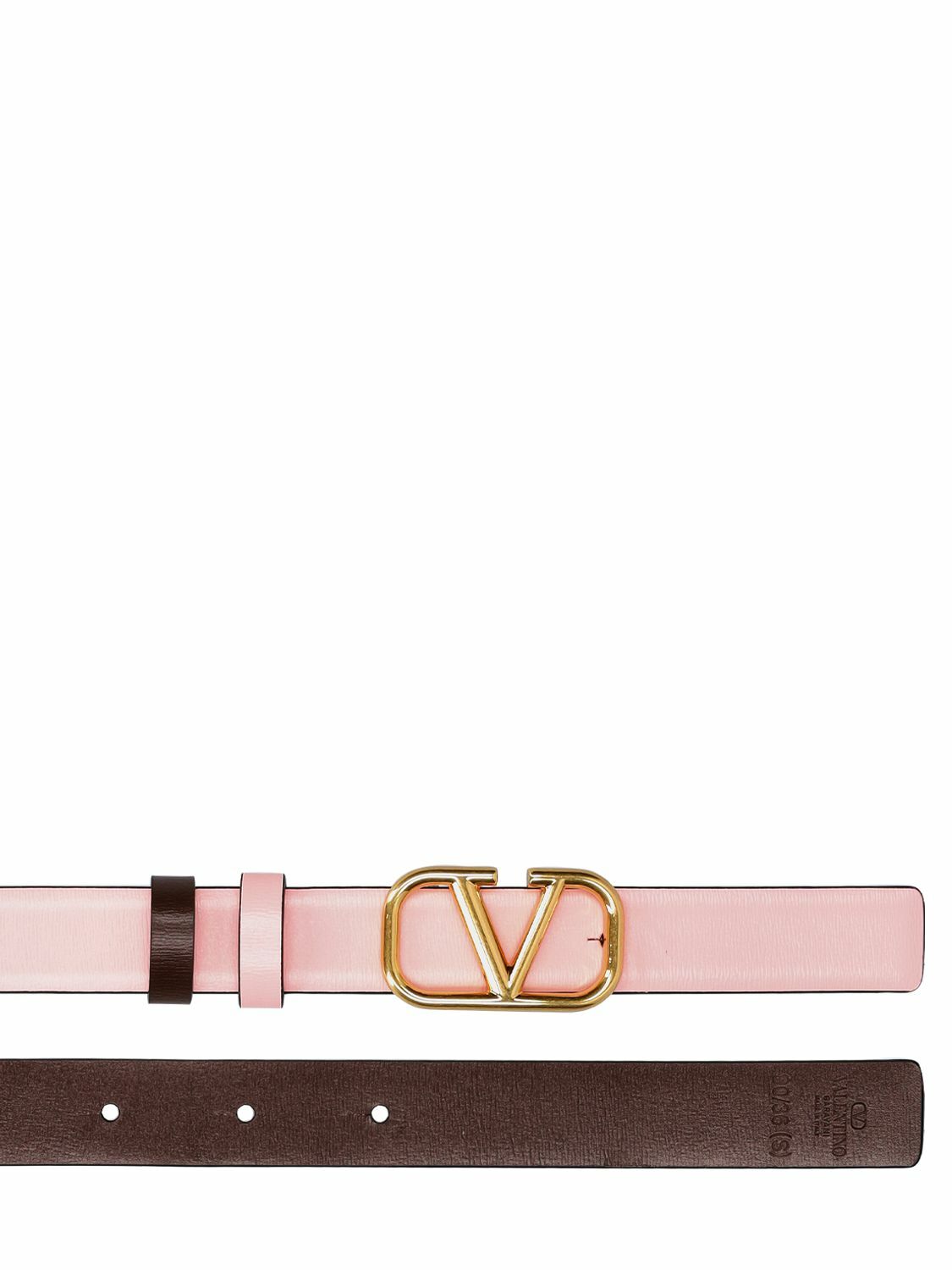 VALENTINO GARAVANI - 20mm Vlogo Reversible Belt Valentino 